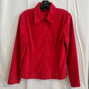 2/$20 Courtenay zip front blazer jacket - Size 8 - Red
